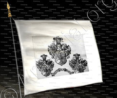 drapeau-SAXENCORPS_Wappen der drei Saxencorps (v.l.n.r Karlsruhe, Hannover und Danzig)