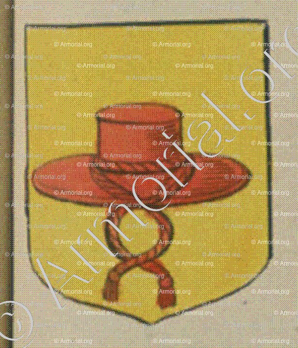 La Communauté des Maîtres Chapeliers du village d'Haguenau (Alsace)_Blason enregistré sous le règne de Louis XIV_France 