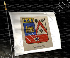 drapeau-CAZENEUVE (DE)_Noblesse d'Empire._France