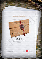 velin-d-Arches-COLLET_Achetez le dessin du blason. Buy the coat of arms design. Kaufen Sie das Wappen der Zeichnung. Acquista lo stemma del disegno. Comprar el escudo de armas del dibujo._Armorial.org