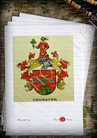 velin-d-Arches-GRUNAUER_Wappenbuch der Stadt Basel . B.Meyer Knaus 1880_Schweiz