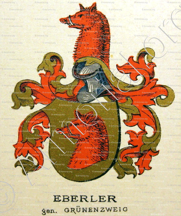 GRÜNENZWEIG_Wappenbuch der Stadt Basel . B.Meyer Knaus 1880_Schweiz