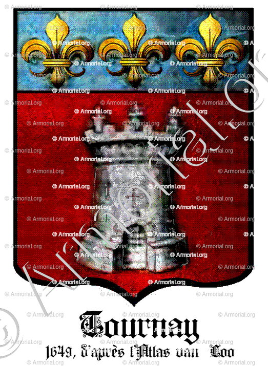 TOURNAY_1649, d'après l'Atlas de van Loo_Belgique