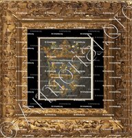 cadre-ancien-or-Blason d'azur