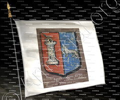 drapeau-LOUP, seigneurs de Beauvoir (maison d'Alègre)_Auvergne (Maison des seigneurs d'Alègre)_France
