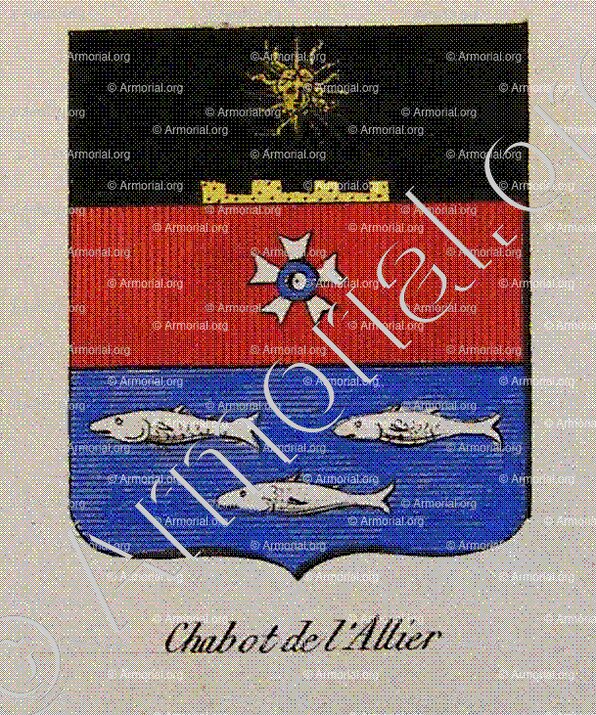 CHABOT DE L'ALLIER_Noblesse d'Empire._France