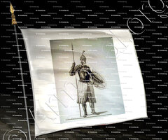 drapeau-Chevalier de SAINT JACQUES_Costume religieux et militaire._ J.-C. Bar.