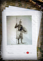 velin-d-Arches-Ritter von HEILIG JAKOBUS_Religiöse und militärische Anzug._ J.-C. Bar.