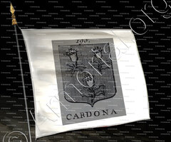 drapeau-CARDONA_Incisione a bulino del 1756._Europa