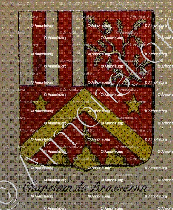 CHAPELAIN DU BROSSERON_Noblesse d'Empire._France