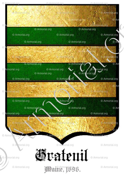 GRATEUIL_Maine, 1696._France