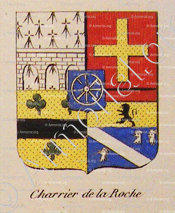 CHARRIER DE LA ROCHE_Noblesse d'Empire._France