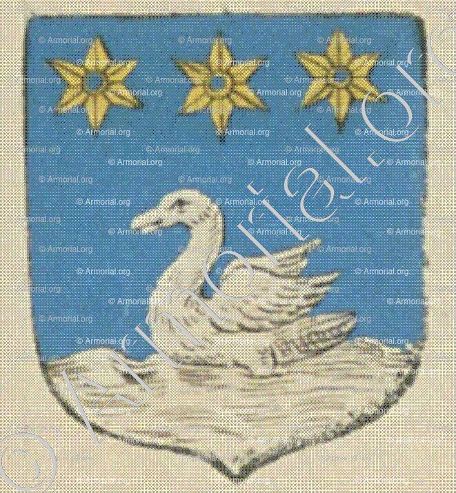 de PERSIN (La Rochelle)_Blason enregistré sous le règne de Louis XIV._France
