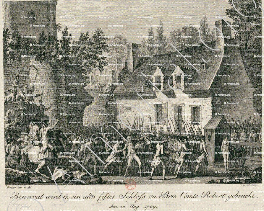 BESENVAL_Arrestation de Besenval en 1789, Château de Brie._France ()