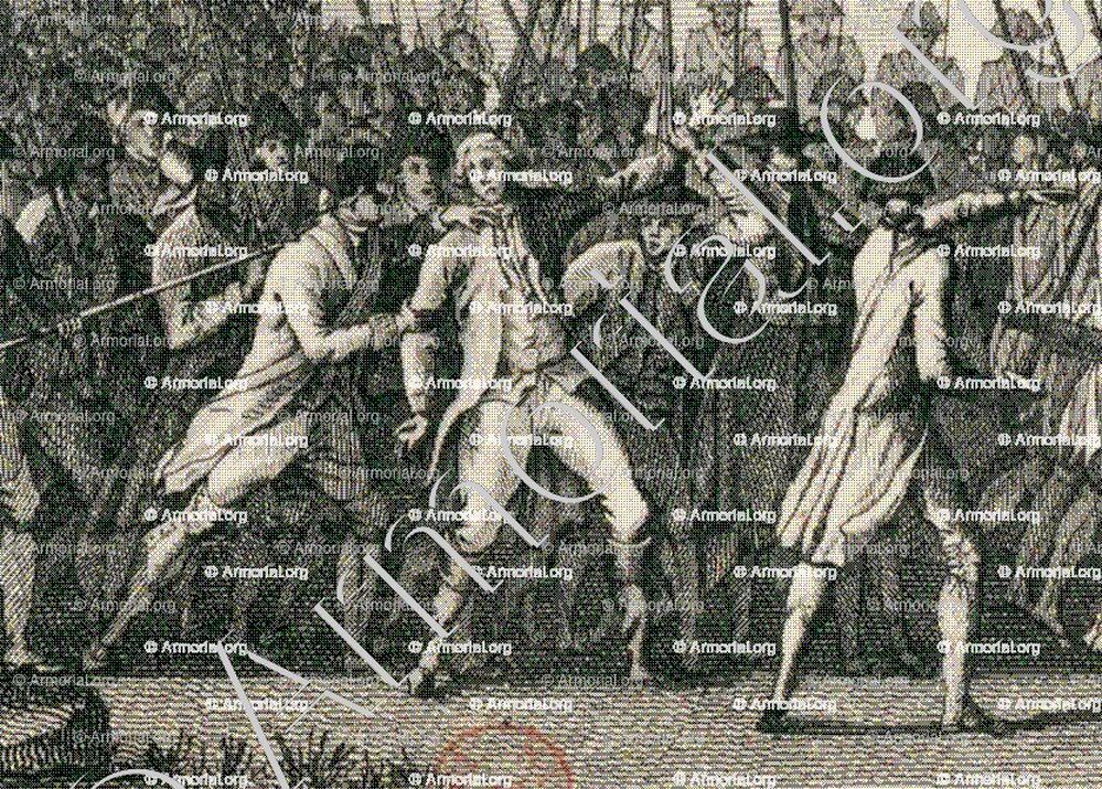 BESENVAL_Arrestation de Besenval en 1789, Château de Brie._France