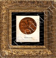 cadre-ancien-or-TRENCAVEL_Sceau de Raymond-Roger Trencavel-_France