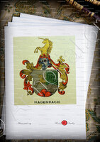 velin-d-Arches-HAGENBACH_Wappenbuch der Stadt Basel . B.Meyer Knaus 1880_Schweiz