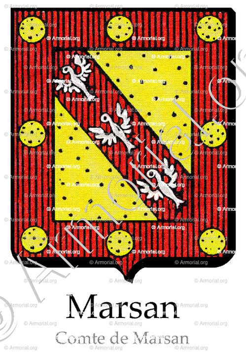MARSAN_Maison de Lorraine. Vicomté de Marsan en Gascogne (3)