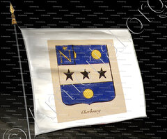 drapeau-CHERBOURG_Noblesse d'Empire._France