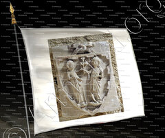 drapeau-GUILLAUME des DEUX VIERGES_St. Guilhem-Le-Désert (Languedoc)_France