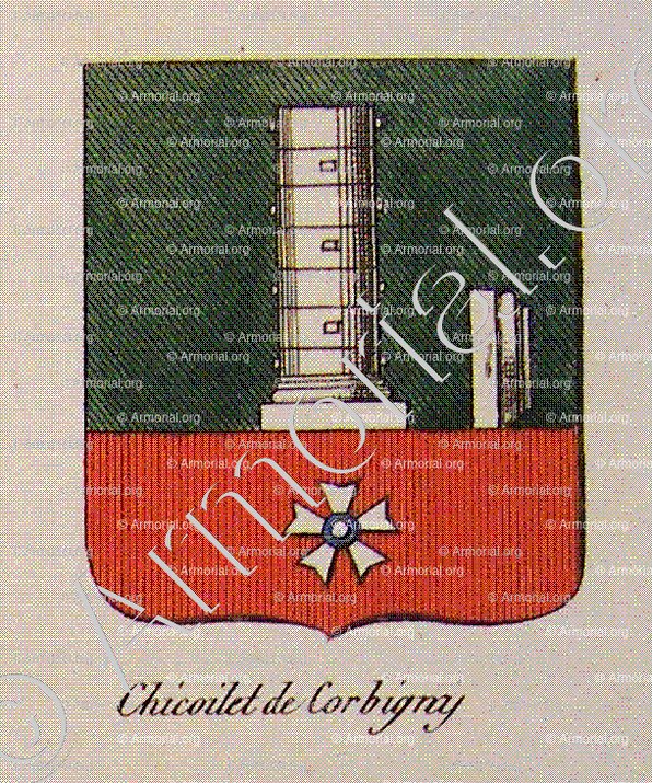 CHICOILET DE CORBIGNY_Noblesse d'Empire._France