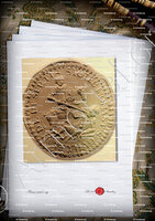 velin-d-Arches-SAINT GUILHEM_Sceau du Monastère XVIIIe s._France