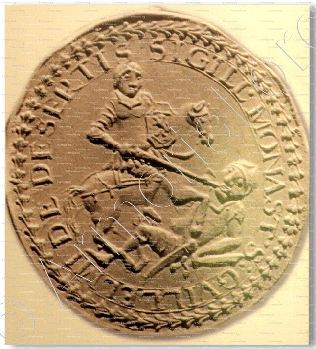 SAINT GUILHEM_Sceau du Monastère XVIIIe s._France