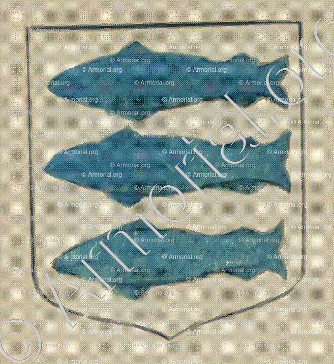 La Communauté des Pêcheurs de la ville de Rhinau (Alsace)_Blason enregistré sous le règne de Louis XIV_France 