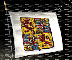 drapeau-d'ALBERT_Famille noble du Royaume de France._France...