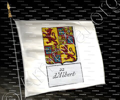 drapeau-d'ALBERT_Famille noble du Royaume de France._France.