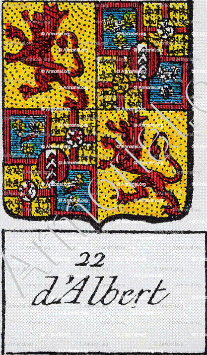 d'ALBERT_Famille noble du Royaume de France._France.