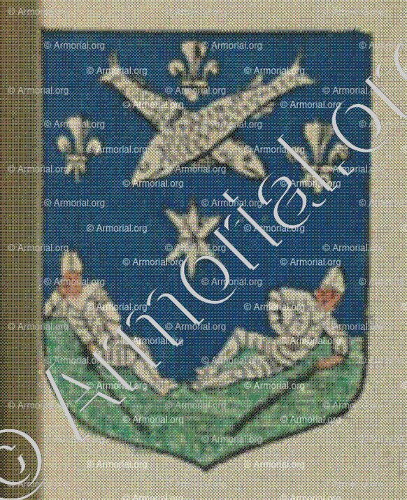 La Communauté des Pescheurs de la ville de Brisack (Alsace)_Blason enregistré sous le règne de Louis XIV_France 