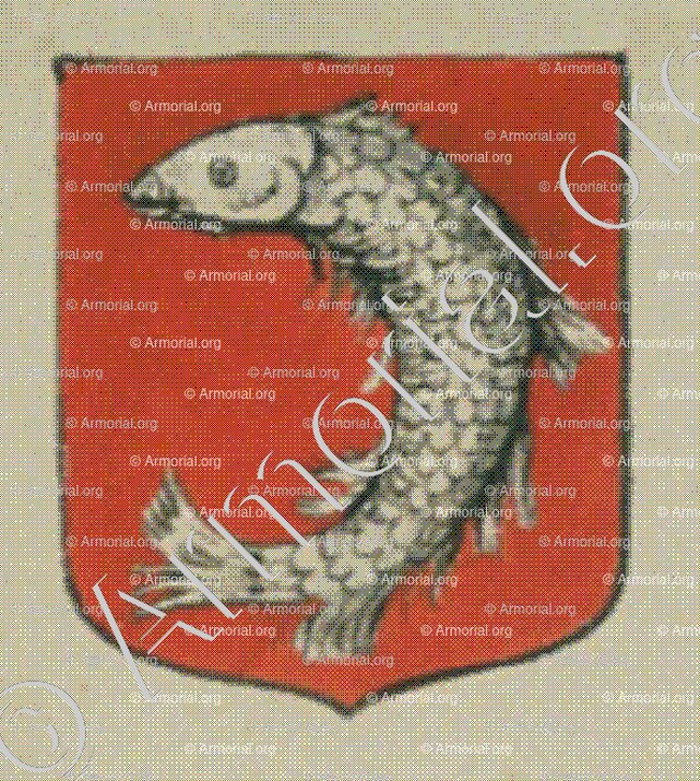 La Communauté des Pescheurs de la ville de Strasbourg (Alsace)_Blason enregistré sous le règne de Louis XIV_France 