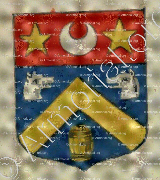 GRATELOUP (Alsace)_Blason enregistré sous le règne de Louis XIV_France 