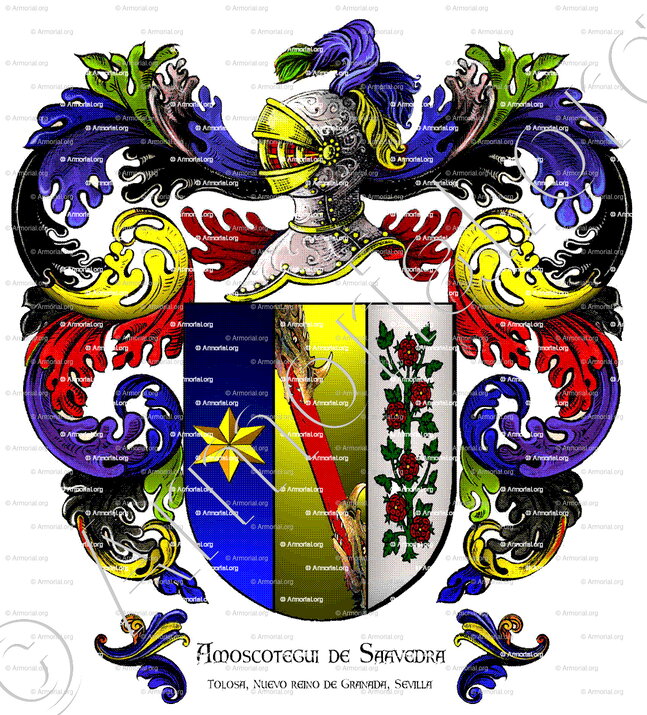 AMOSCOTEGUI de SAAVEDRA_Tolosa, NUEVO Reino de Granada, Sevilla_España (ii)