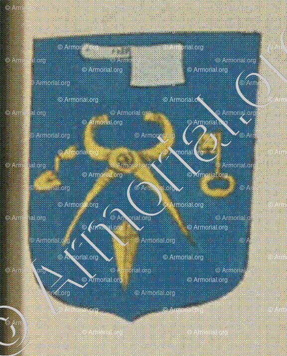 La Communauté des Serruriers, Menuisiers, Charpentiers, Massons et Pottiers de terre de la Ville et Bailliage de Lauterbourg (Alsace)_Blason enregistré sous le règne de Louis XIV_France 