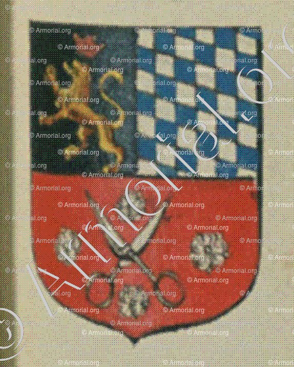 La Communauté des Tailleurs de Berschweiller (Alsace)_Blason enregistré sous le règne de Louis XIV_France 