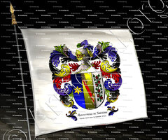 drapeau-AMUSCOTEGUI  de SAAVEDRA_Nuevo Reino de Granada, Sevilla_España (ii)