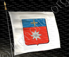 drapeau-AGARD d'OULINS ou DOULINS_Armorial de Chevillard._France