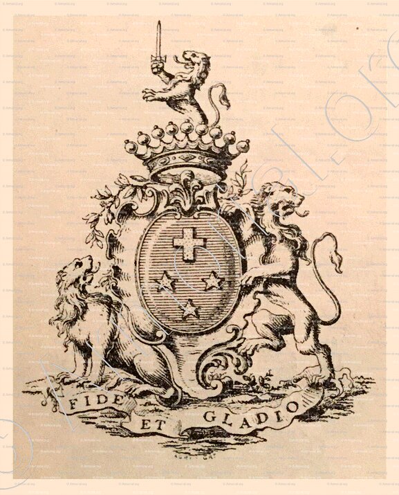 BRUNETTA_Comte d'Usseaux. Auvergne. Passé dans le Piémont en 1660._France Italia