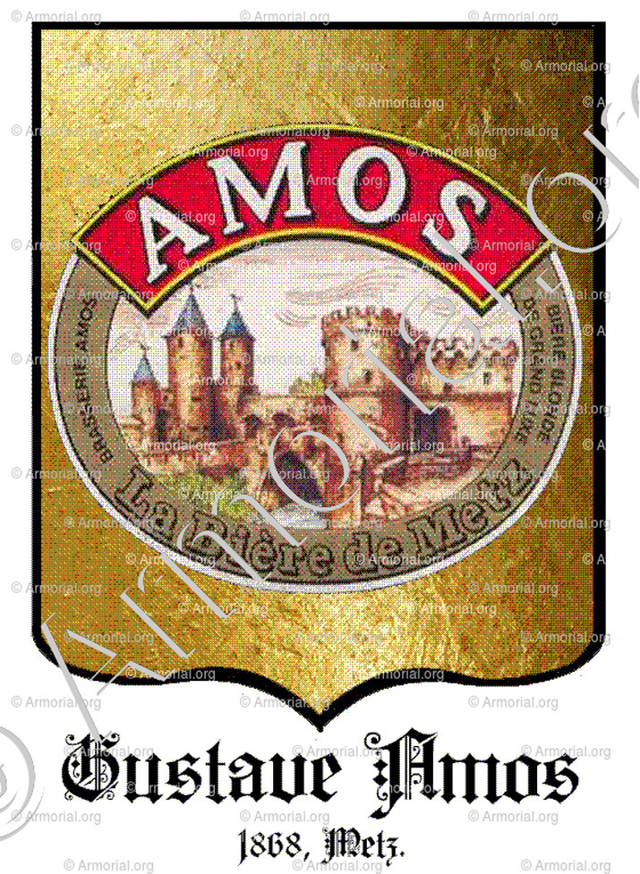 GUSTAVE AMOS_La Bière de Metz, Amos._France