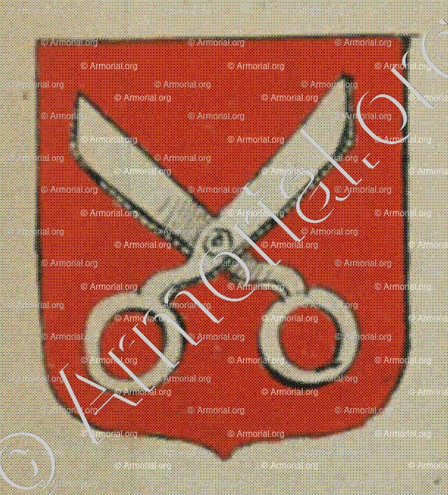 La Communauté des Tailleurs d'habits à Landau (Alsace)_Blason enregistré sous le règne de Louis XIV_France 