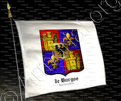 drapeau-de BURGOS_Castilla y León_España +