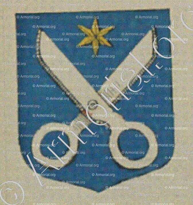 La Communauté des Tailleurs d'habits de Wasselonne (Alsace)_Blason enregistré sous le règne de Louis XIV_France 