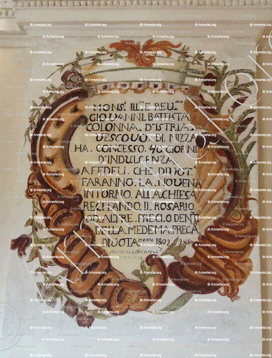 COLONNA d'ISTRIA_Vescovo di Nizza, 1802.Notre Dame de Laghet._Francia (1)