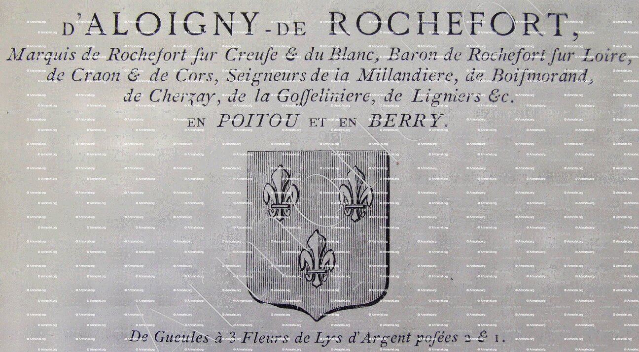 ALOIGNY de ROCHEFORT_Poitou Berry_France