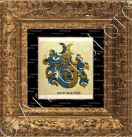 cadre-ancien-or-HERWAGEN_Wappenbuch der Stadt Basel . B.Meyer Knaus 1880_Schweiz