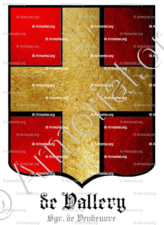 de VALLERY_Seigneur de Vendeuvre._France