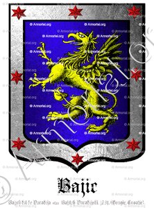 BAJIC, BAJICH, BAJITCH, VARADIJA, VARADIJSKI.