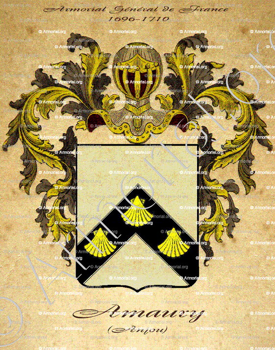 AMAURY_Anjou 1696_France